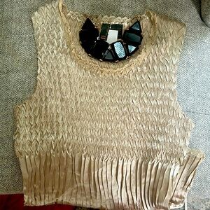 New Serenade shirt and statement necklace